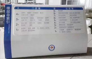某医院标识标牌制作案例 医院标识导视系统设计制作分享！